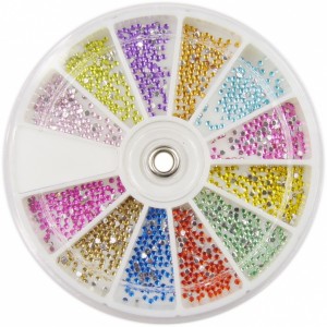 strass car rond 1 mm color