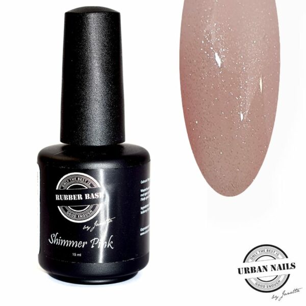 rubber shimmer pink silver