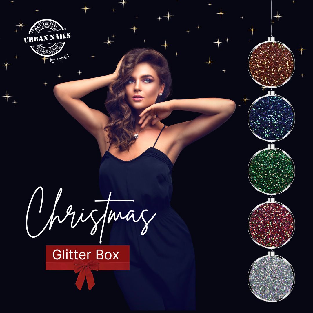 Christmas glitter box