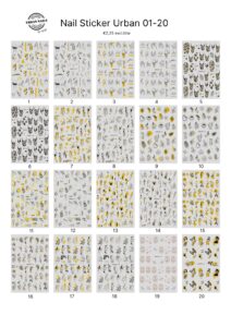 Goud Roségoud NailArt Stickers